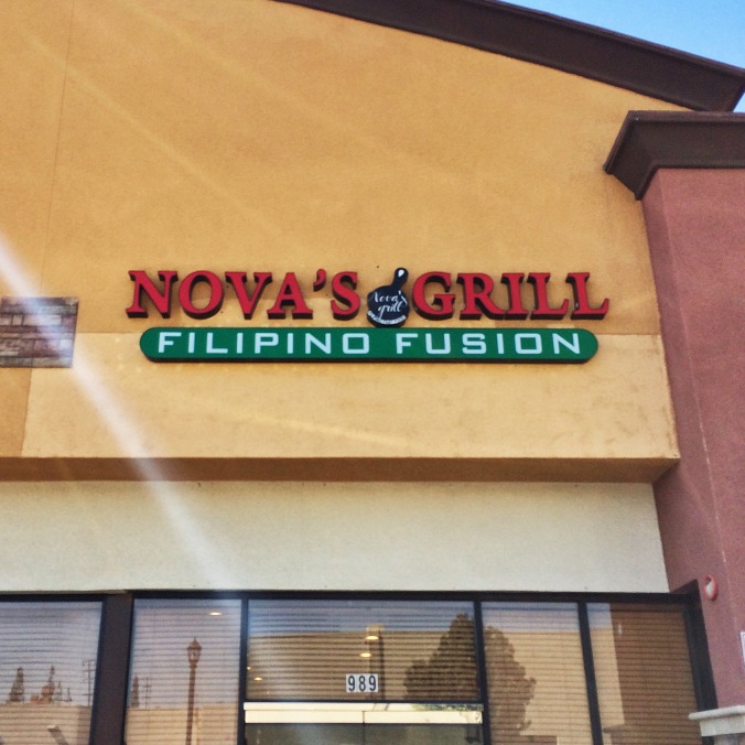 The outside of Nova's Grill. Photo by me.